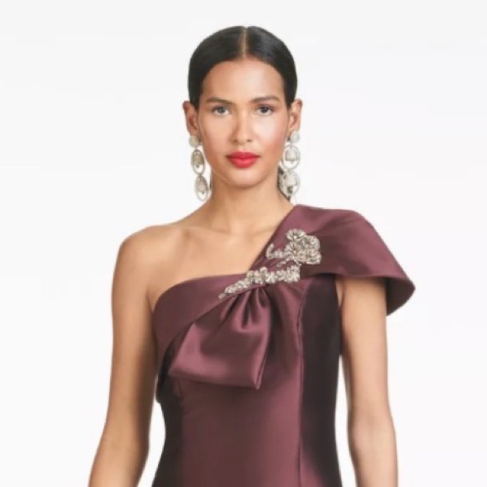 Sachin + Babi INES GOWN in Eggplant size 4 NWT Retail $995 sold out! - Picture 4 of 12
